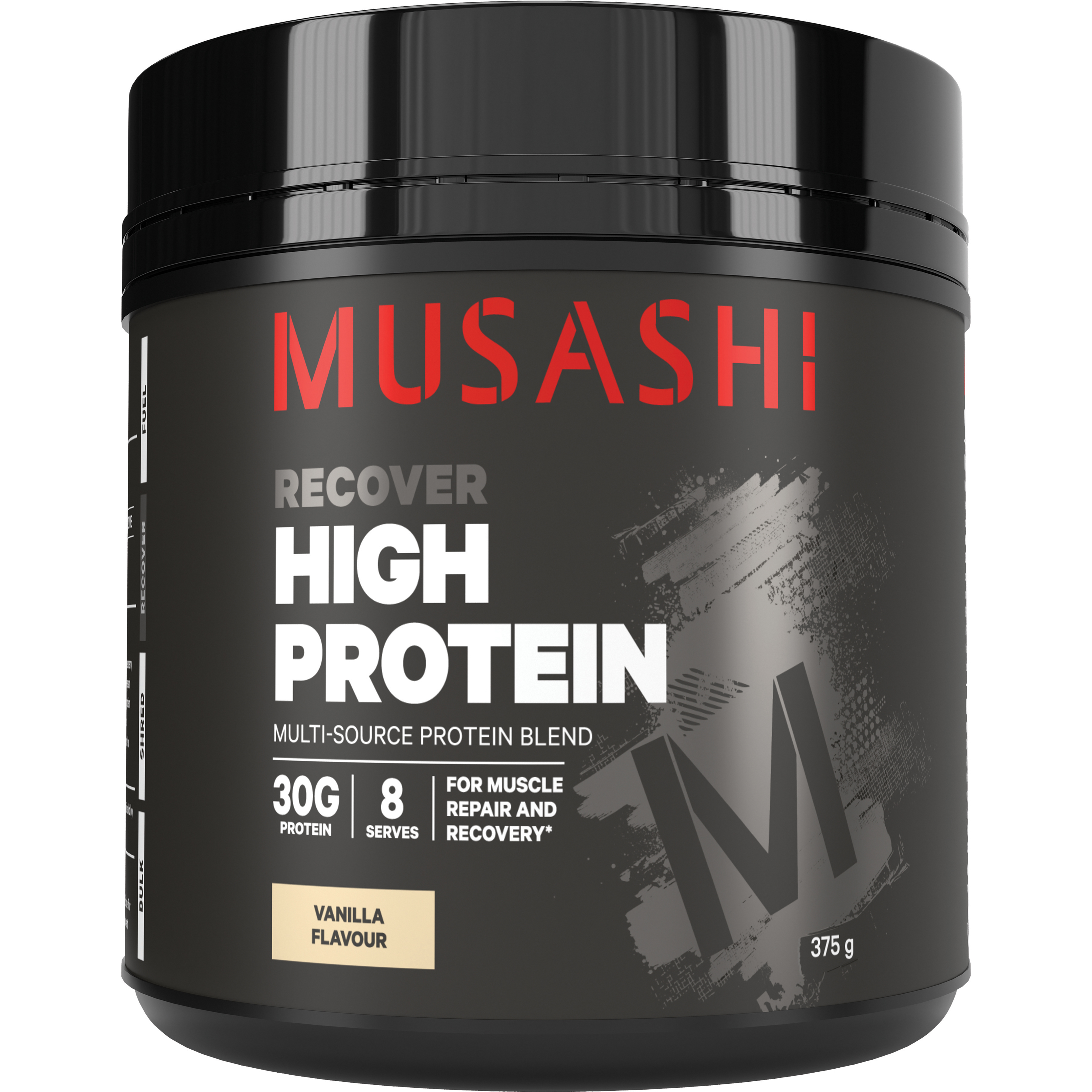 Musashi High Protein - Vanilla Milkshake 375g（Recover）