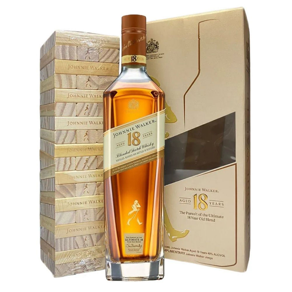 Johnnie Walker 18 Years Blended Whisky With Jenga (750ml) | Wine Peers
