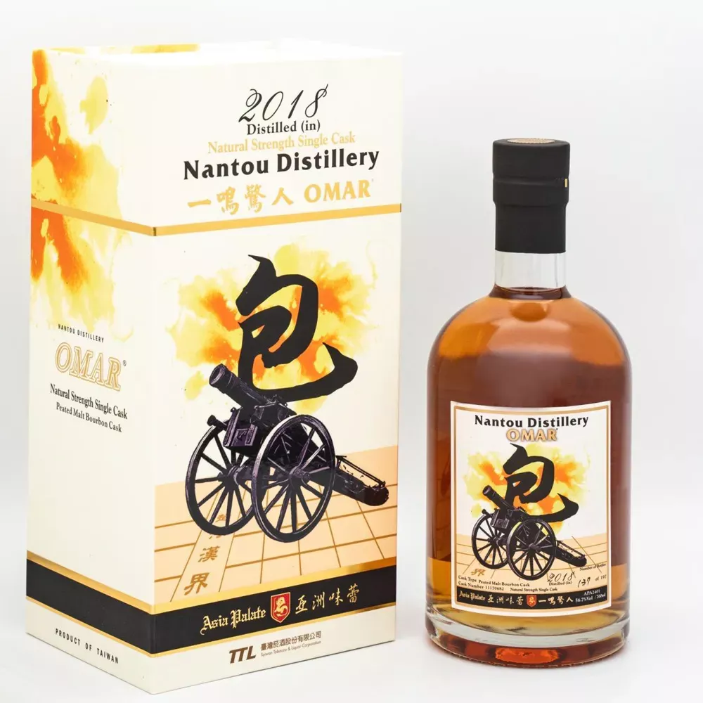 Omar Natural Strength Single Cask – Peated Malt Bourbon Cask (700ml)