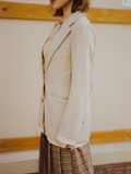 Textured Belt Blazer 