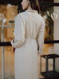 High-Neck Trench Dress 