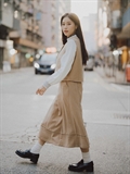 Pleated Midi Skirt 