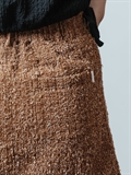  Fringe Hem Rough Denim Skirt
