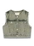 Snow Washed Corduroy Vest 