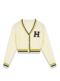  Embroidered Logo College Cardigan