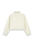 Cropped Relaxed Fit Coach Jacket 