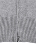 2-Way Zip High Neck Cardigan 