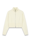 2-Way Zip High Neck Cardigan 