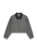 Cropped Relaxed Fit Coach Jacket 