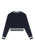  Embroidered Logo College Cardigan