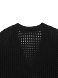 V-Neck Hole Knit Cardigan 