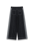 Color Blocked Side Panel Jeans 