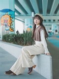 Cuffed Hem Wide Leg Pants 