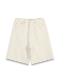 Contrast Stitch Denim Shorts 