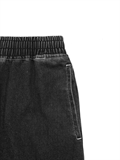 Denim Gradient Tiered Skirt 