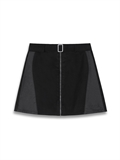  Zip Up Patchwork Skirt