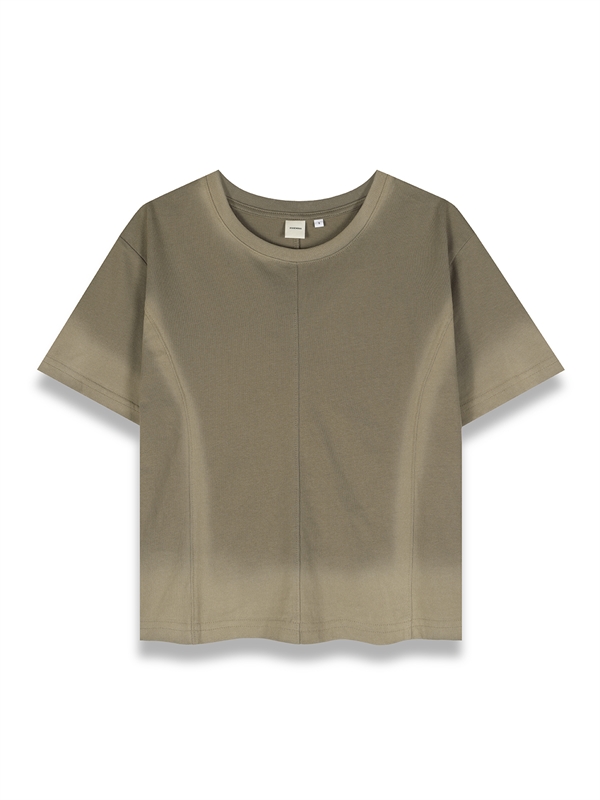 Spray Print Seam Cut Tee