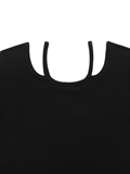 Halter Neck Rib Tee 