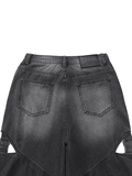  Cut Out Jeans With Strap