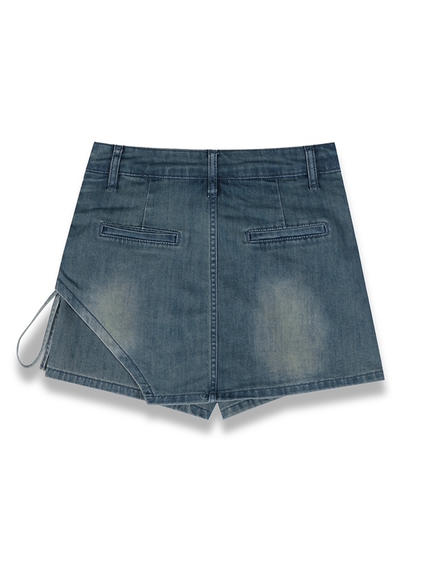 Lace Up Layered Skorts