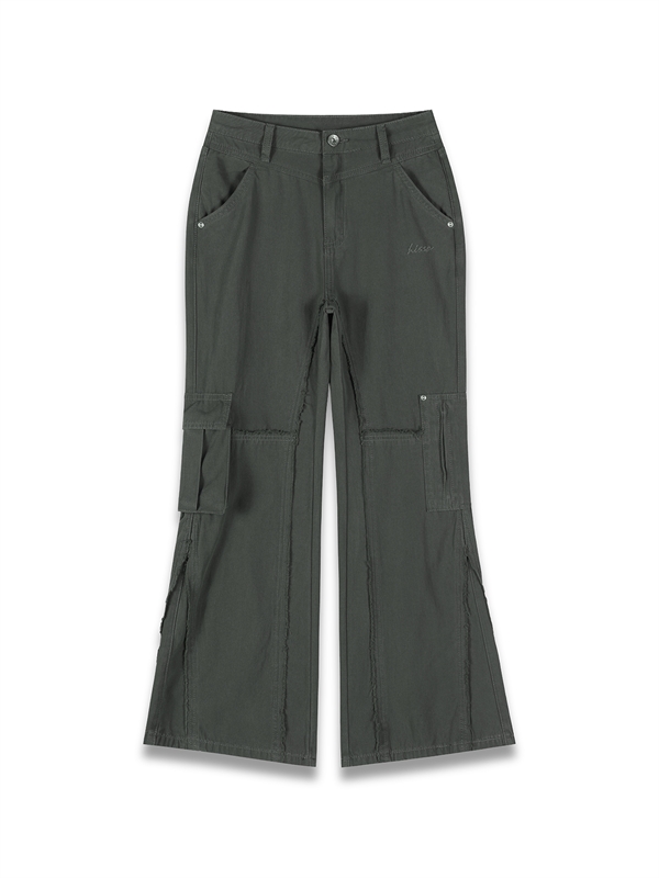 Boot Cut Pockets Cargo Pants