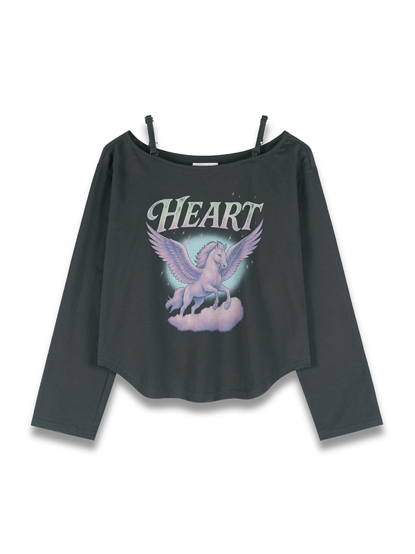 Detachable Shoulder Strap Tee