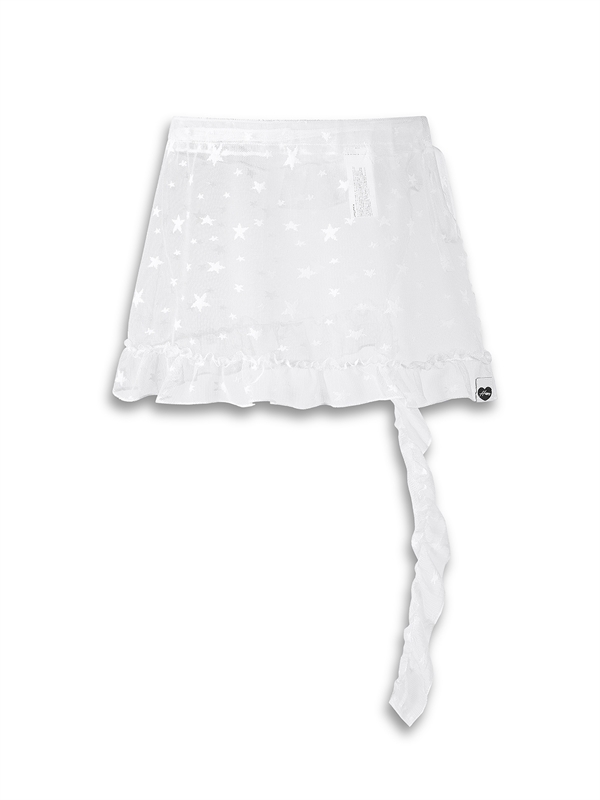 Star Lace Up Scarf Skirt