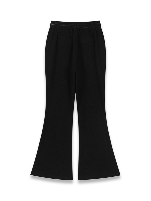 Belted Flared Pants 