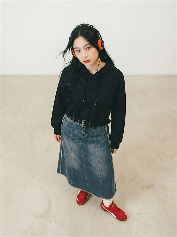 Oversized Hoodie With Belt