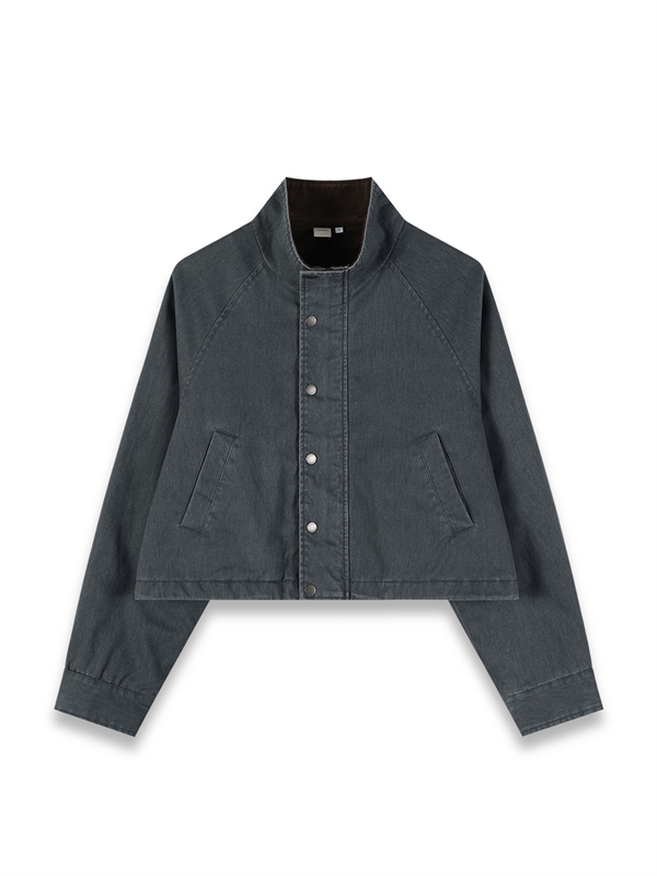 Cropped Buttoned Jacket