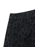 Leopard Print Mini Skirt