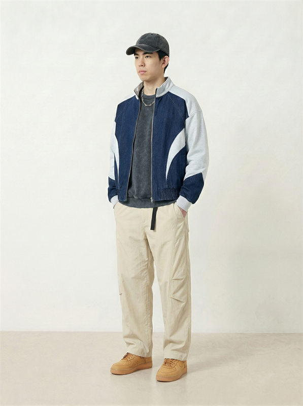 Denim Patchwork Jacket