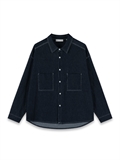 Contrast Stitching Denim Shirt 