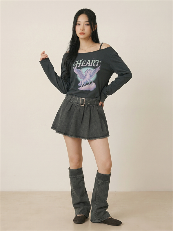 Detachable Shoulder Strap Tee