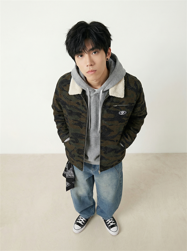 Detroit Washed Camo Jacket