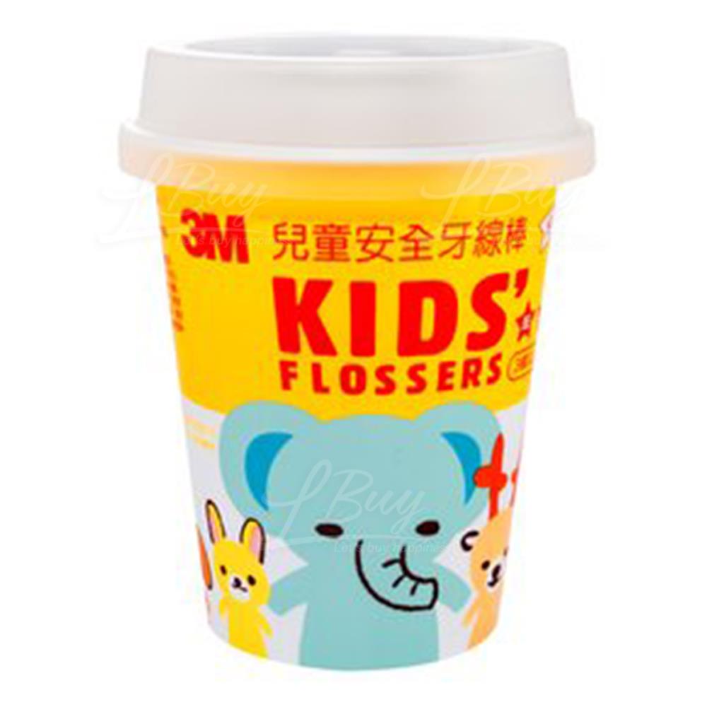 3M™ 兒童安全牙線棒, 杯裝, DFK3, 55支入