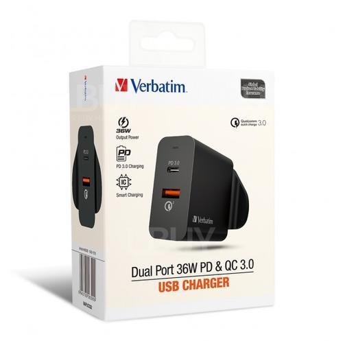 Dual Port36W PD & QC 3.0USB充電器#66390