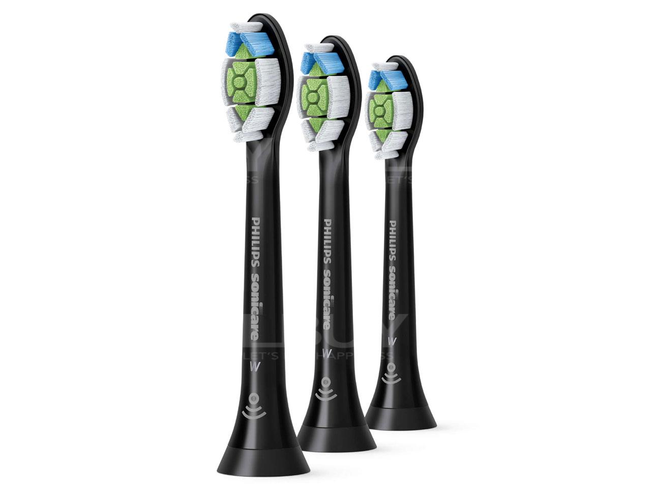 Sonicare W2 Optimal White Standard sonic toothbrush heads - Black