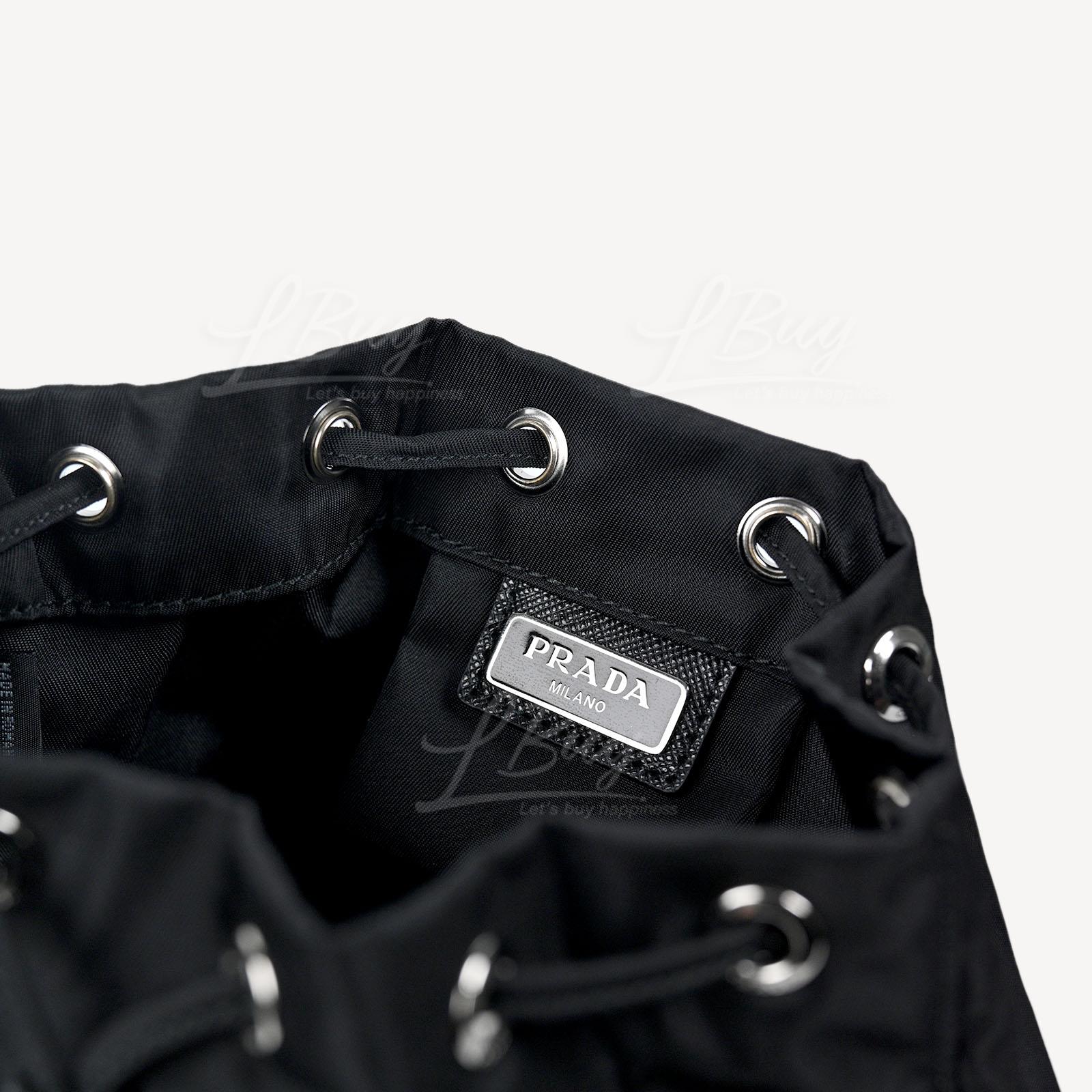 Prada-Prada Saffiano Triangle Logo Handbag 1NA369