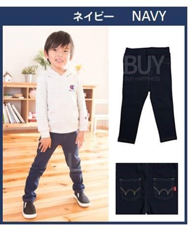 Edwin 蓝色弹性长裤 (尺码:100-140)