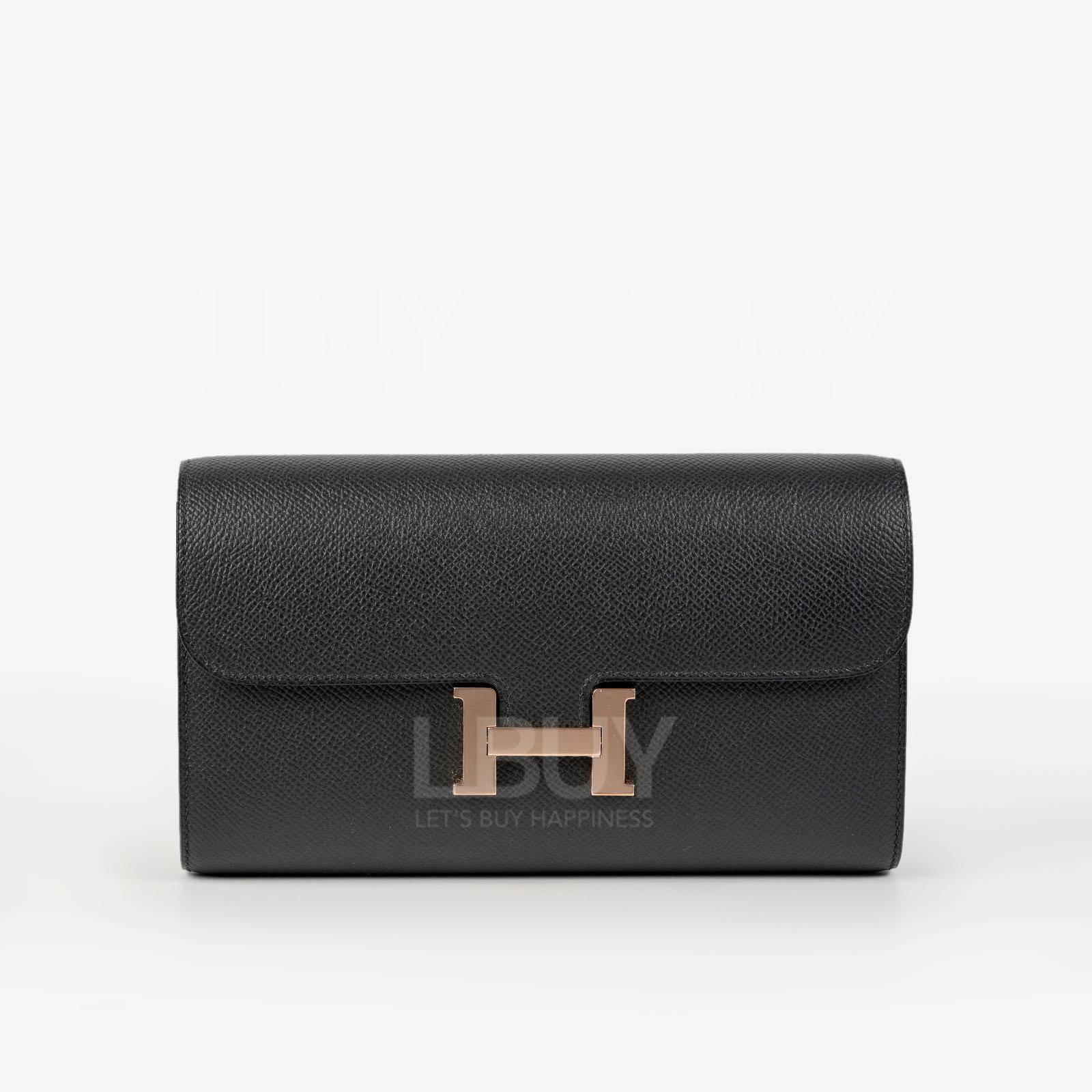 Hermes Constance Long To Go Black rghw