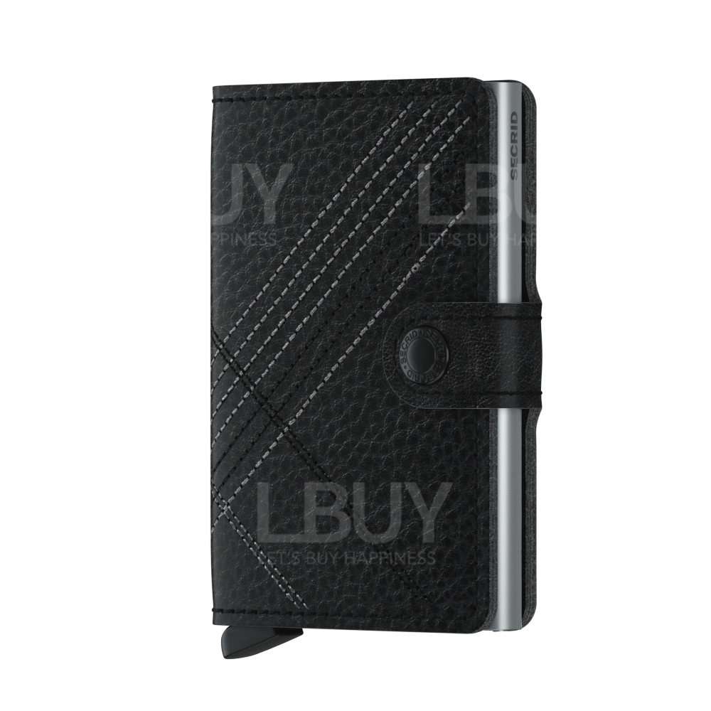 SECRID Miniwallet Stitch Linea Black