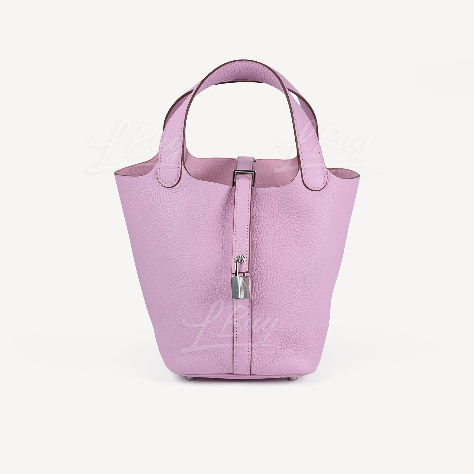 Hermes Picotin Lock 18 Bag 手挽袋 錦葵紫 銀扣 X9 Mauve Sylvestre phw