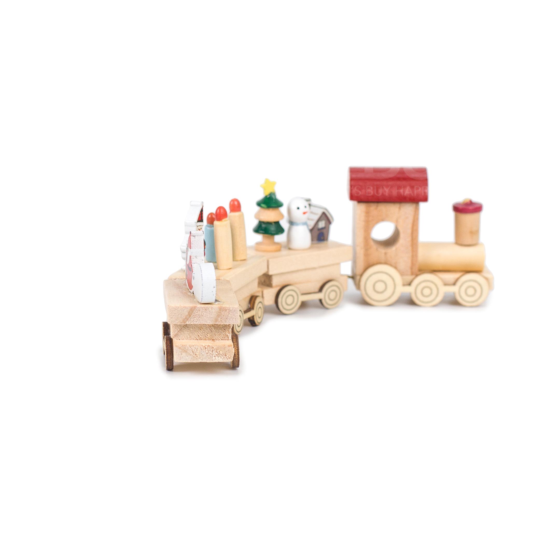 木制圣诞火车