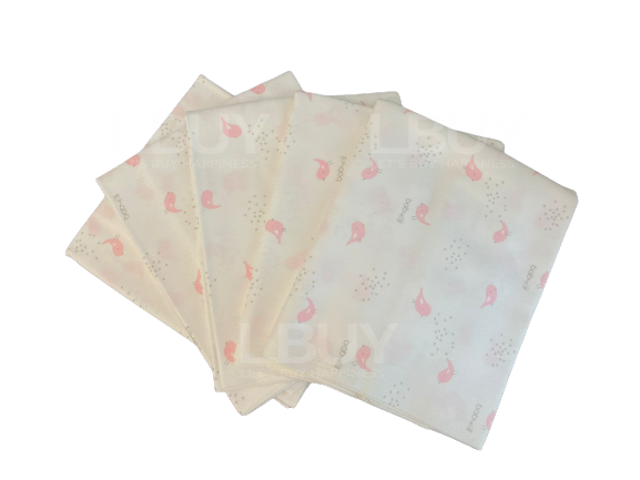 Baby and I 韓國製 紅金鐘鳥純棉大紗巾 - 5條裝