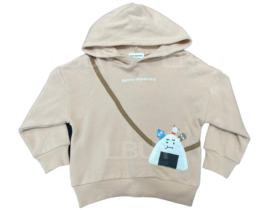 Sanrio x 飯團系列 粉紅長袖有帽衛衣