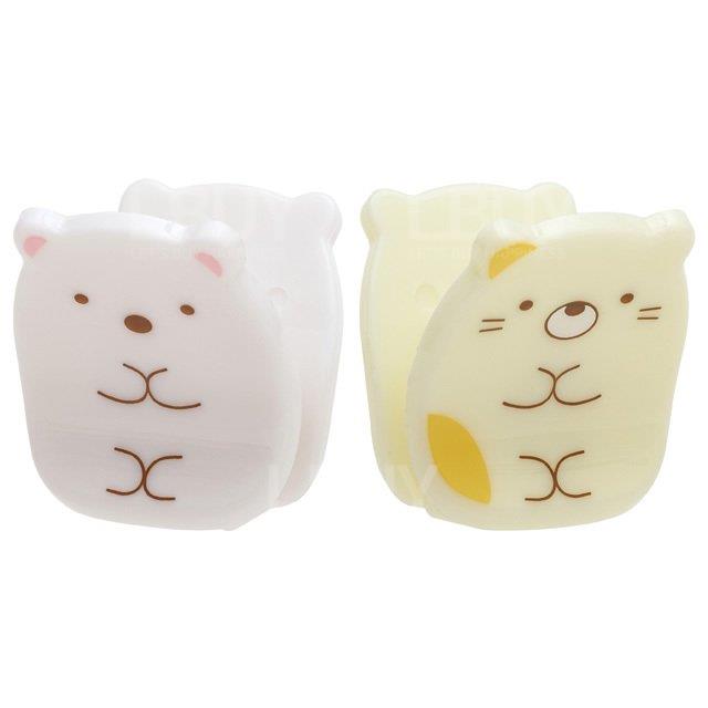 角落生物白熊及貓迷你髮夾(4件裝)