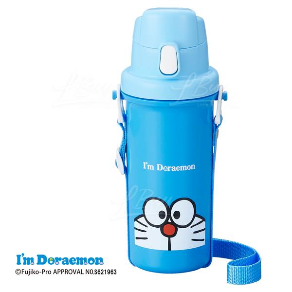 多啦A夢按鈕揭蓋水壺水樽 600 ml