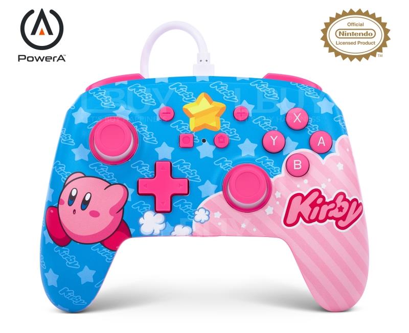 NSW ENWIRED CONTROLLER KIRBY  (Available for Nintendo Switch, Nintendo Switch OLED)