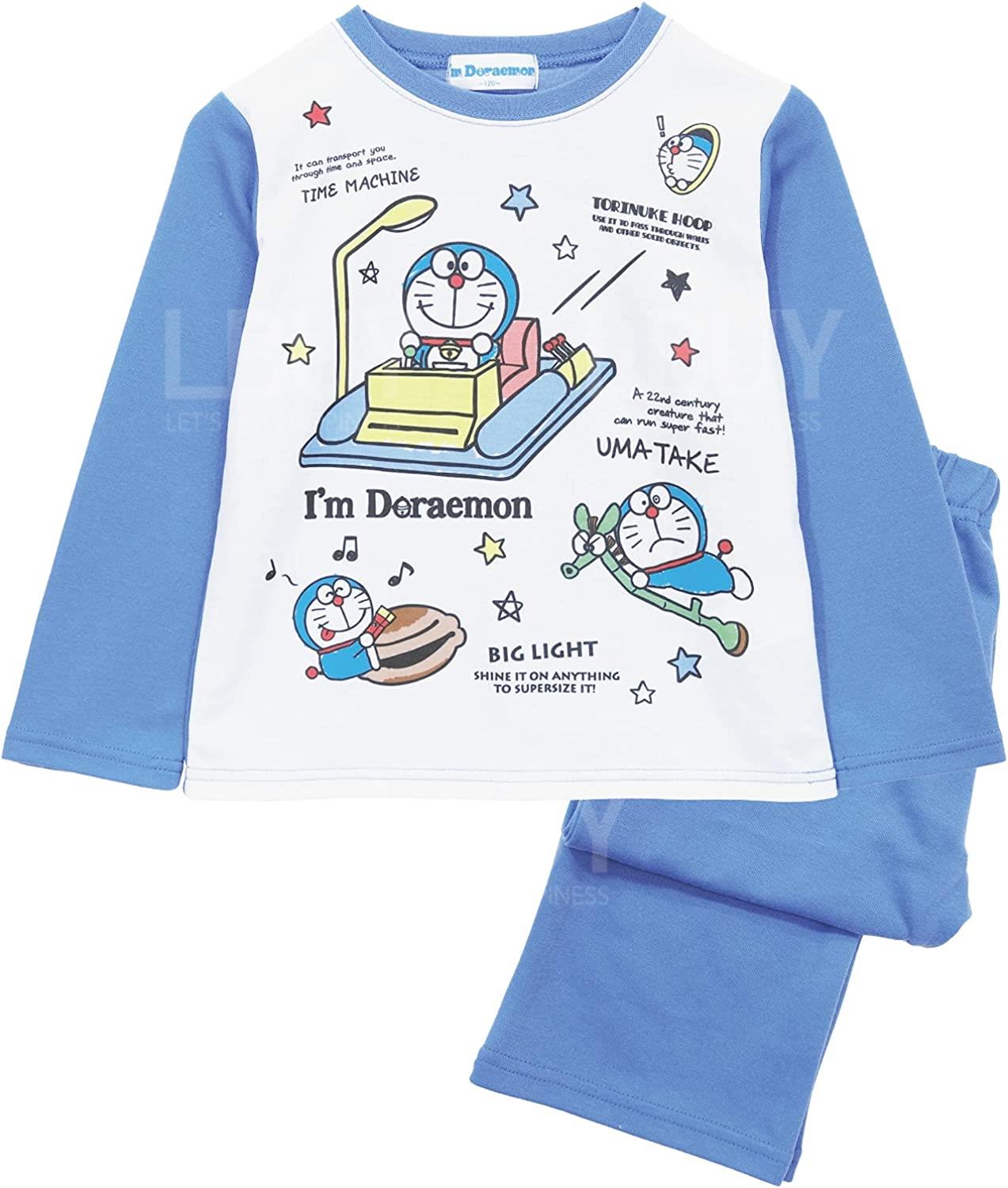Doraemon Long Sleeve Homewear (Size: 110-130)